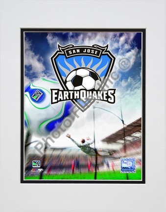 San Jose Earthquakes "2008 Logo" Double Matted 8” x 10” Photograph (Unframed)