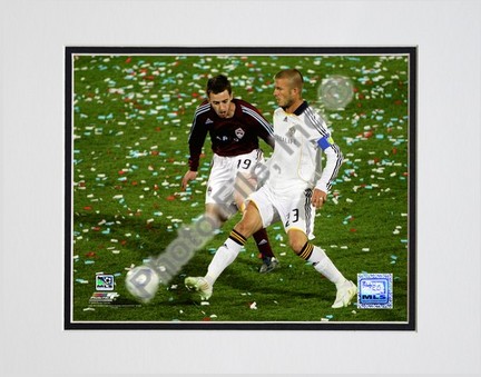 David Beckham 2008 Action, #107 Double Matted 8” x 10” Photograph (Unframed)