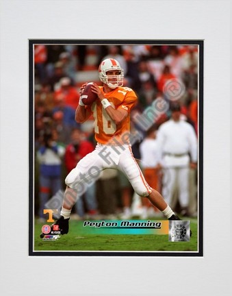 Peyton Manning "University of Tennessee Volunteers Action" Double Matted 8” x 10” Photograph (Unframed)
