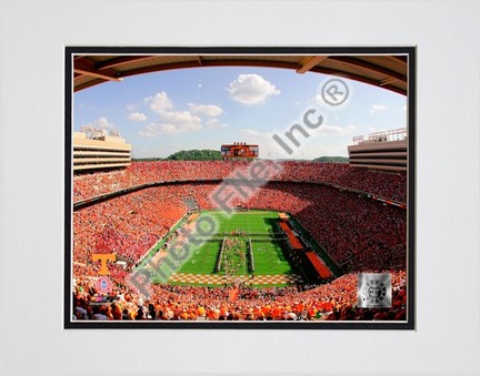 Neyland Stadium "Univserity of Tennessee Volunteers; 2007" Double Matted 8” x 10” Photograph (Unframed)