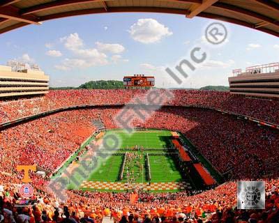 Neyland Stadium "Univserity of Tennessee Volunteers; 2007" Double Matted 8” x 10” Photograph in Black Anod