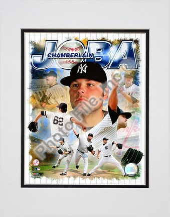 Joba Chamberlain "2008 Portrait Plus" Double Matted 8” x 10” Photograph (Unframed)