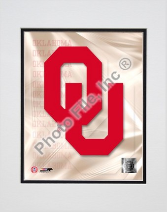 Oklahoma University 2008 Logo Double Matted 8” x 10” Photograph (Unframed)
