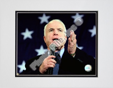 John McCain during a campaign rally at the Tampa Convention Center January 28, 2008 in Tampa, Florida.; #75 Double Matte