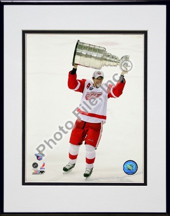Pavel Datsyuk with the Stanley Cup, Game 6 of the 2008 NHL Stanley Cup Finals; #29 Double Matted 8” x 10” Photograph