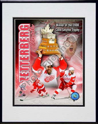 Henrik Zetterberg "2007-2008 NHL Conn Smyth Trophy Winner Portrait Plus" Double Matted 8” x 10” Photograph