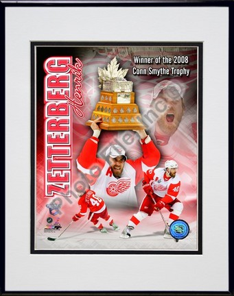 Henrik Zetterberg "2007-2008 NHL Conn Smyth Trophy Winner Portrait Plus" Double Matted 8” x 10” Photograph