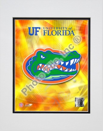 University of Florida Gators 2008 Logo Double Matted 8” x 10” Photograph (Unframed)