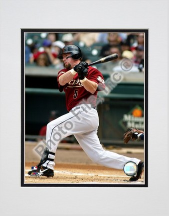 Jeff Bagwell "Batting Action" Double Matted 8” x 10” Photograph (Unframed)