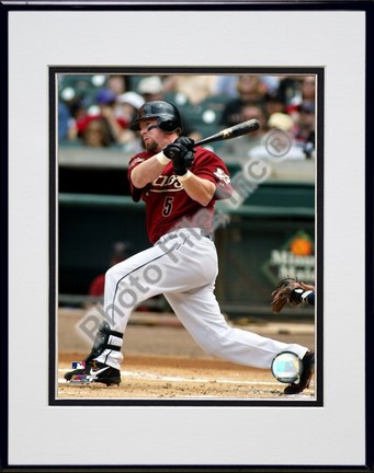 Jeff Bagwell "Batting Action" Double Matted 8” x 10” Photograph in Black Anodized Aluminum Frame