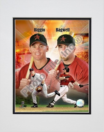 Craig Biggio and Jeff Bagwell Portrait Plus, 1999 Double Matted 8” x 10” Photograph (Unframed)