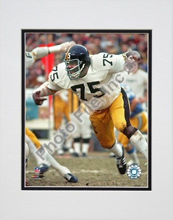 Joe Greene Action Double Matted 8” x 10” Photograph (Unframed)