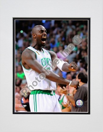 Kevin Garnett, Game Six of the 2008 NBA Finals; Action #38 Double Matted 8” x 10” Photograph (Unframed)