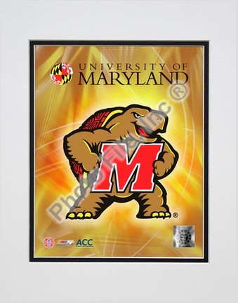 University of Maryland 2008 Logo Double Matted 8” x 10” Photograph (Unframed)
