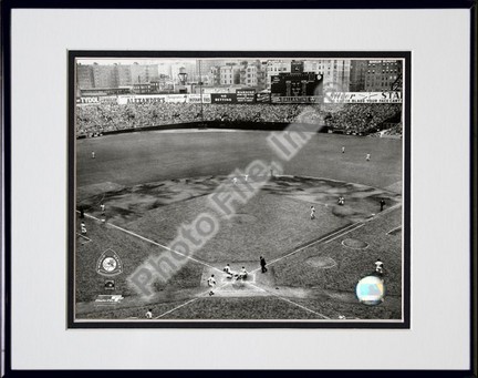 Yankee Stadium "Game four of the 1950 World Series" Double Matted 8” x 10” Photograph in Black Anodized Al