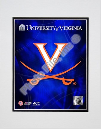 University of Virginia Team Logo Double Matted 8” x 10” Photograph (Unframed)