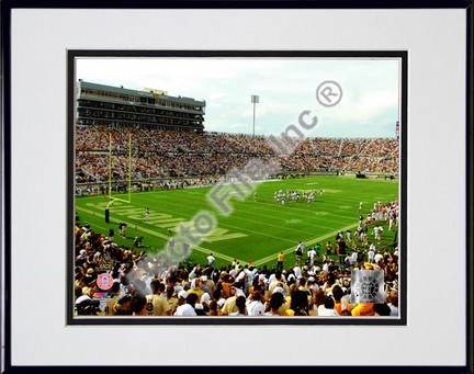 Bright House Networks Stadium (UCF (Central Florida) Knights) 2007 Double Matted 8” x 10” Photograph in Black Anodiz