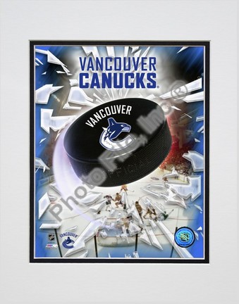 2008 Vancouver Canucks Logo Double Matted 8” x 10” Photograph (Unframed)