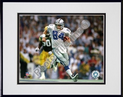 Jay Novacek "Action" Double Matted 8” x 10” Photograph in Black Anodized Aluminum Frame