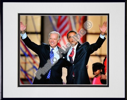 Democratic Presidential candidate Barack Obama & Vice Presidential candidate Joe Biden Double Matted 8” x 10” Ph