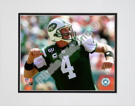 Brett Favre "2008 Celebration Horizontal" Double Matted 8” x 10” Photograph (Unframed)