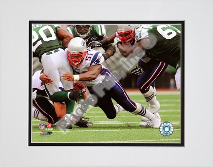 Ellis Hobbs (New England Patriots) "2008 Action" Double Matted 8” x 10” Photograph (Unframed)