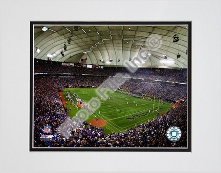 Metrodome "2008 Minnesota Vikings" Double Matted 8” x 10” Photograph (Unframed)