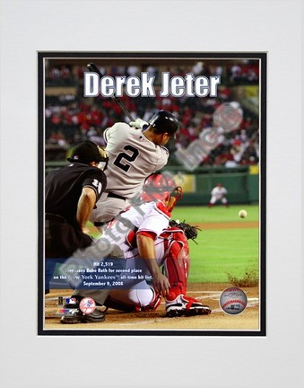 Derek Jeter tips his cap at Yankee Stadium Double Matted 8” x 10” Photograph (Unframed)|13681|Online Sports|http://w
