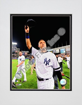 Derek Jeter "Final Game at Yankee Stadium (Hats off to the crowd) 2008" Double Matted 8” x 10” Photograph 