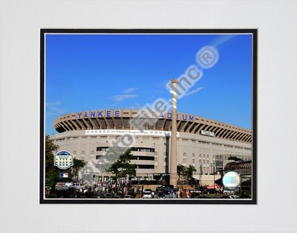 Yankee Stadium Outside Final Game September 21, 2008 Double Matted 8” x 10” Photograph (Unframed)
