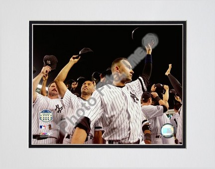 Derek Jeter "Final Game at Yankee Stadium 2008" Double Matted 8” x 10” Photograph (Unframed)