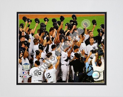 The New York Yankees "Salute the Crowd after the Final Game at Yankee Stadium 2008" Double Matted 8” x 10”