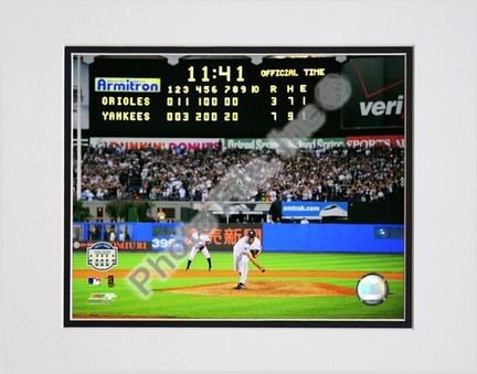 Mariano Rivera "Last Pitch at Yankee Stadium 2008" Double Matted 8” x 10” Photograph (Unframed)