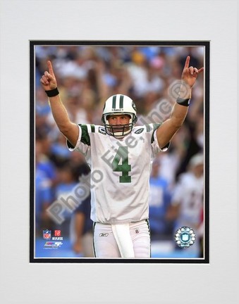 Brett Favre "2008 Celebration Vertical" Double Matted 8” x 10” Photograph (Unframed)