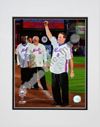 Gary Carter "Final Game at Shea Stadium 2008" Double Matted 8” x 10” Photograph (Unframed)