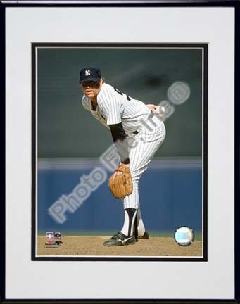 Rich "Goose" Gossage Action Double Matted 8” x 10” Photograph in Black Anodized Aluminum Frame