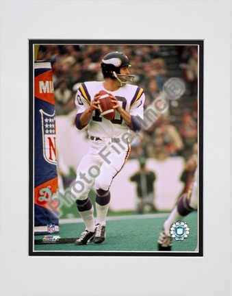 Fran Tarkenton Action Double Matted 8” x 10” Photograph (Unframed)