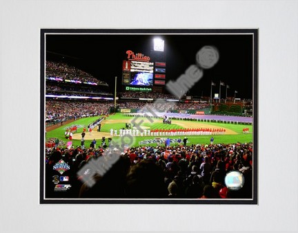 Philadelphia Phillies "Citizens Bank Park Game Three of the 2008 MLB World Series" Double Matted 8" x 10&