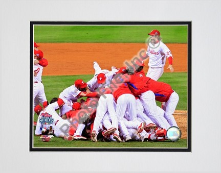 Philadelphia Phillies "2008 World Series Champions Team Celebration" Horizontal Double Matted 8" x 10&quo