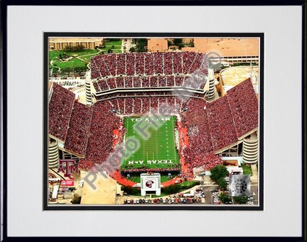 Texas A & M Aggies "Kyle Field 2007" Double Matted 8" x 10" Photograph in Black Anodized Aluminu