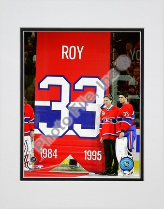 Patrick Roy and Carey Price "Jersey Retirement Night 2008 - 2009" Double Matted 8" x 10" Photograph 