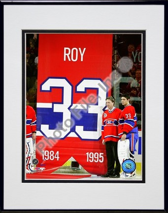 Patrick Roy and Carey Price "Jersey Retirement Night 2008 - 2009" Double Matted 8" x 10" Photograph 