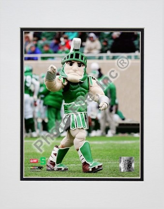Sparty, Michigan State Spartans Mascot 2006 Double Matted 8” x 10” Photograph (Unframed)