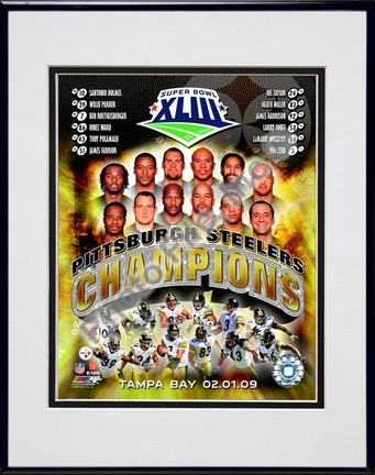 Pittsburgh Steelers "2008 Super Bowl XLIII Champions Composite" Double Matted 8" x 10" Photograph in