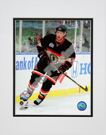 Brian Campbell "2008 - 2009 NHL Winter Classic Action" Double Matted 8" x 10" Photograph (Unframed)