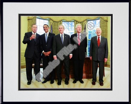 President George W. Bush Meets with President-Elect Barack Obama and Former Presidents Bill Clinton, Jimmy Carter, and G