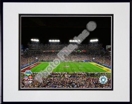 Raymond James Stadium "Super Bowl XLIII (#1)" Double Matted 8" x 10" Photograph in Black Anodized Al