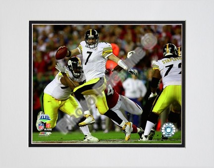 Ben Roethlisberger "Super Bowl XLIII (#2)" Double Matted 8" x 10" Photograph (Unframed)