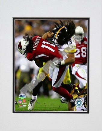 Troy Polamalu "Super Bowl XLIII (#3)" Double Matted 8" x 10" Photograph (Unframed)