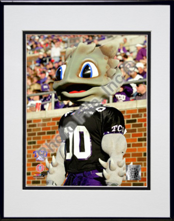 Texas Christian Horned Frogs "Mascot 2003" Double Matted 8” x 10” Photograph (Unframed)